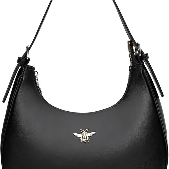 Small Crescent Shoulder Bags Purses for Women Retro Classic Clutch Hobo Tote Pur - Picture 1 of 6